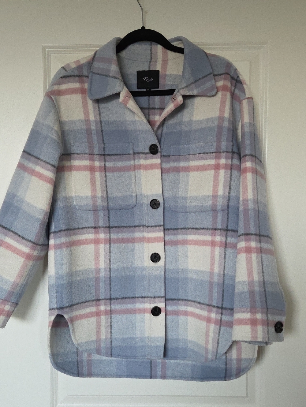 Rails Pastel Plaid Shacket - Light Blue, Pink & Cream